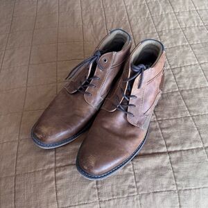 Sonoma Men's Brown Leather Lace-Up Boots